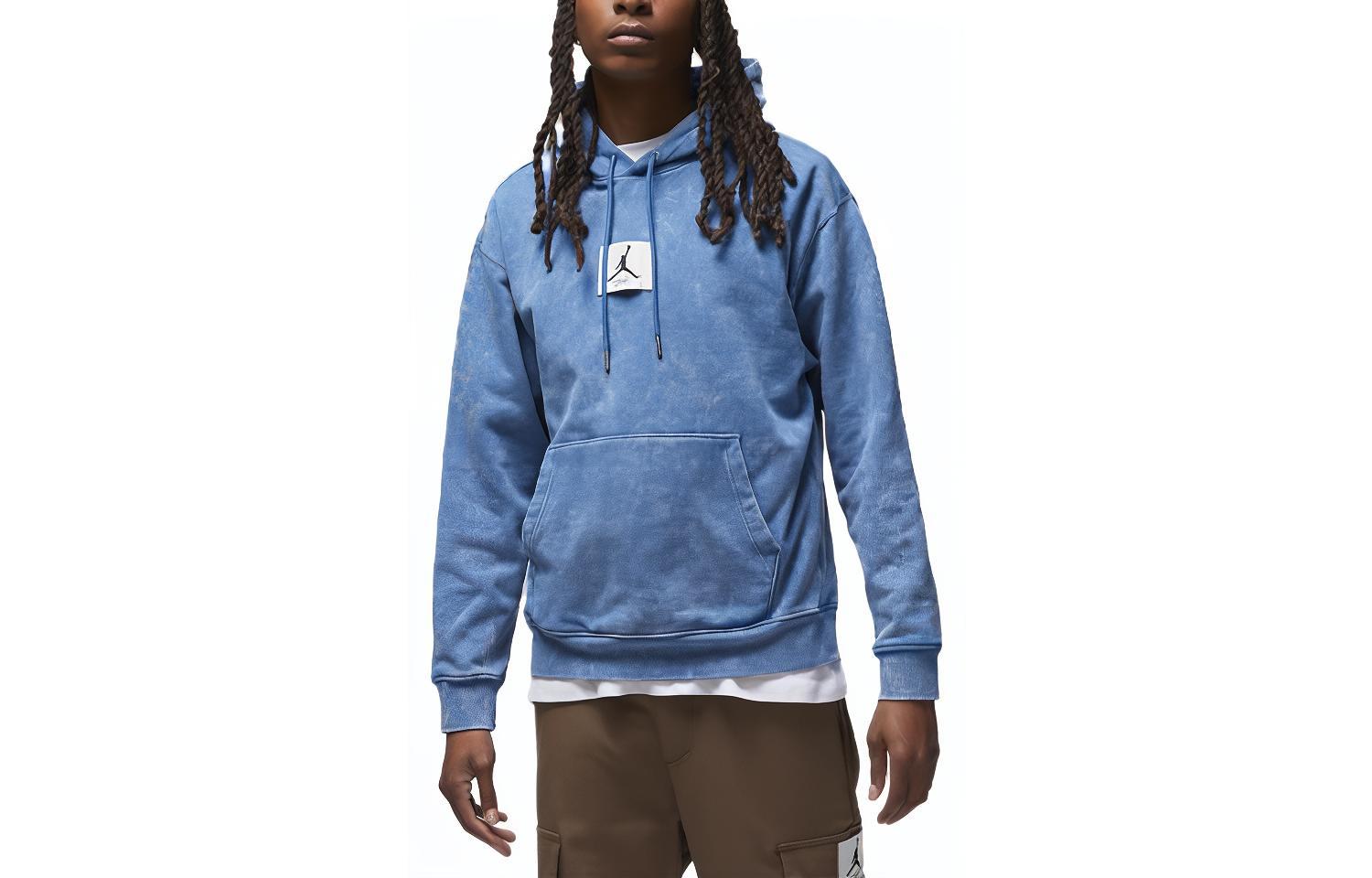 Jordan Flight Fleece Gradient Logo Drawstring Hoodie - True Blue DR3087-485