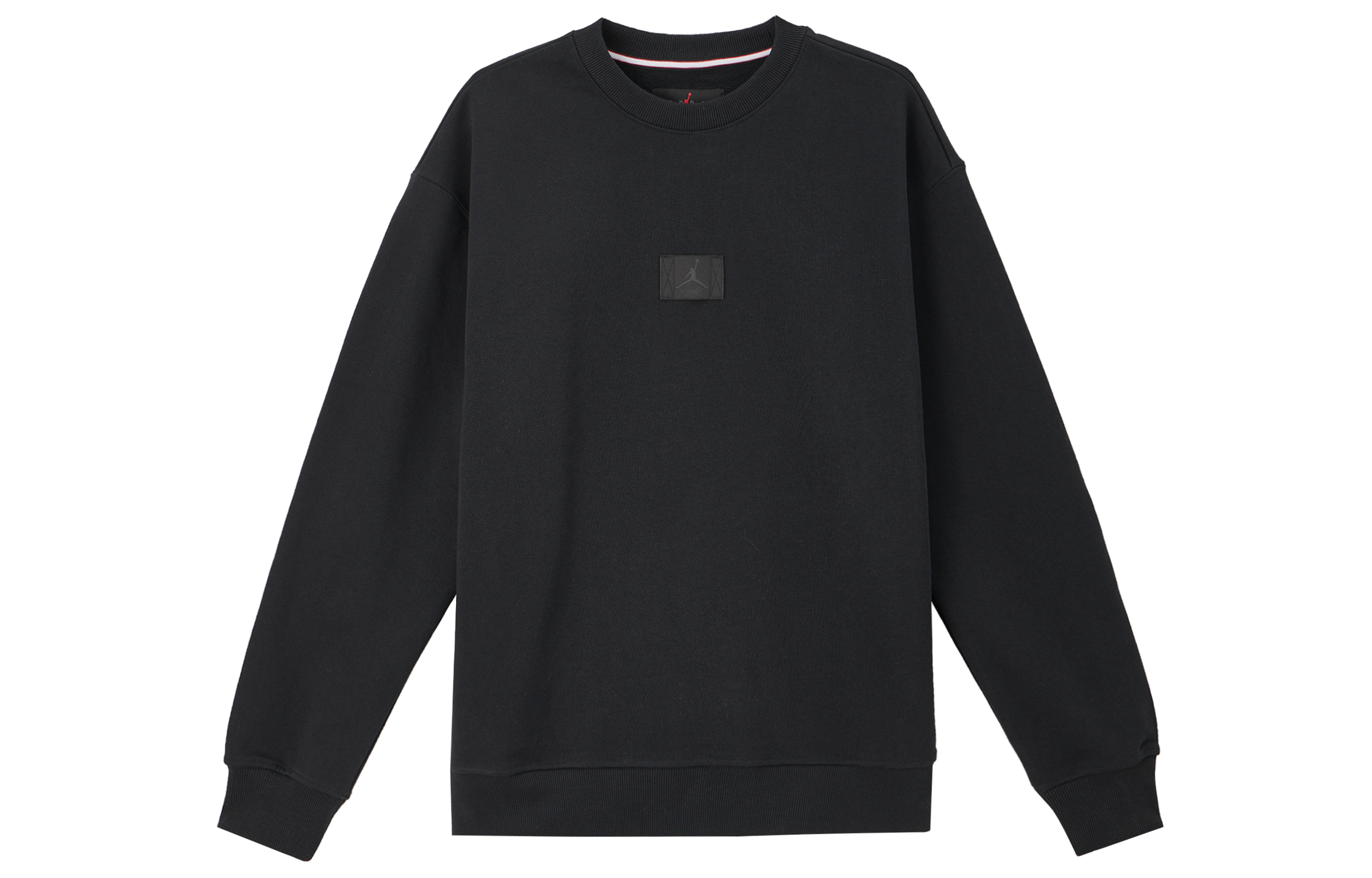 Jordan Flight Fleece Logo Crewneck Sweatshirt Black FV7260-010