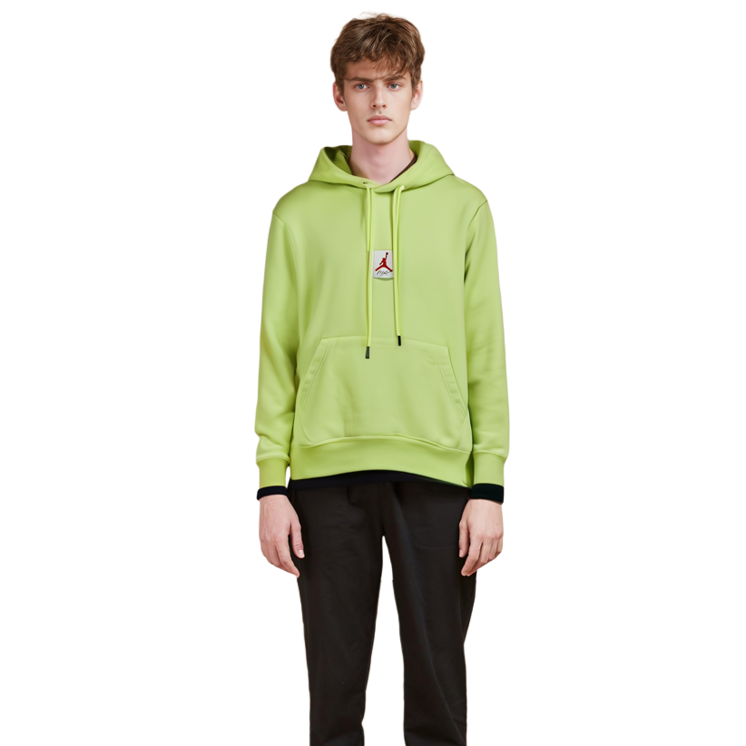 Jordan Flight Fleece Pullover Hoodie Light Green CK6469-701 圖 6