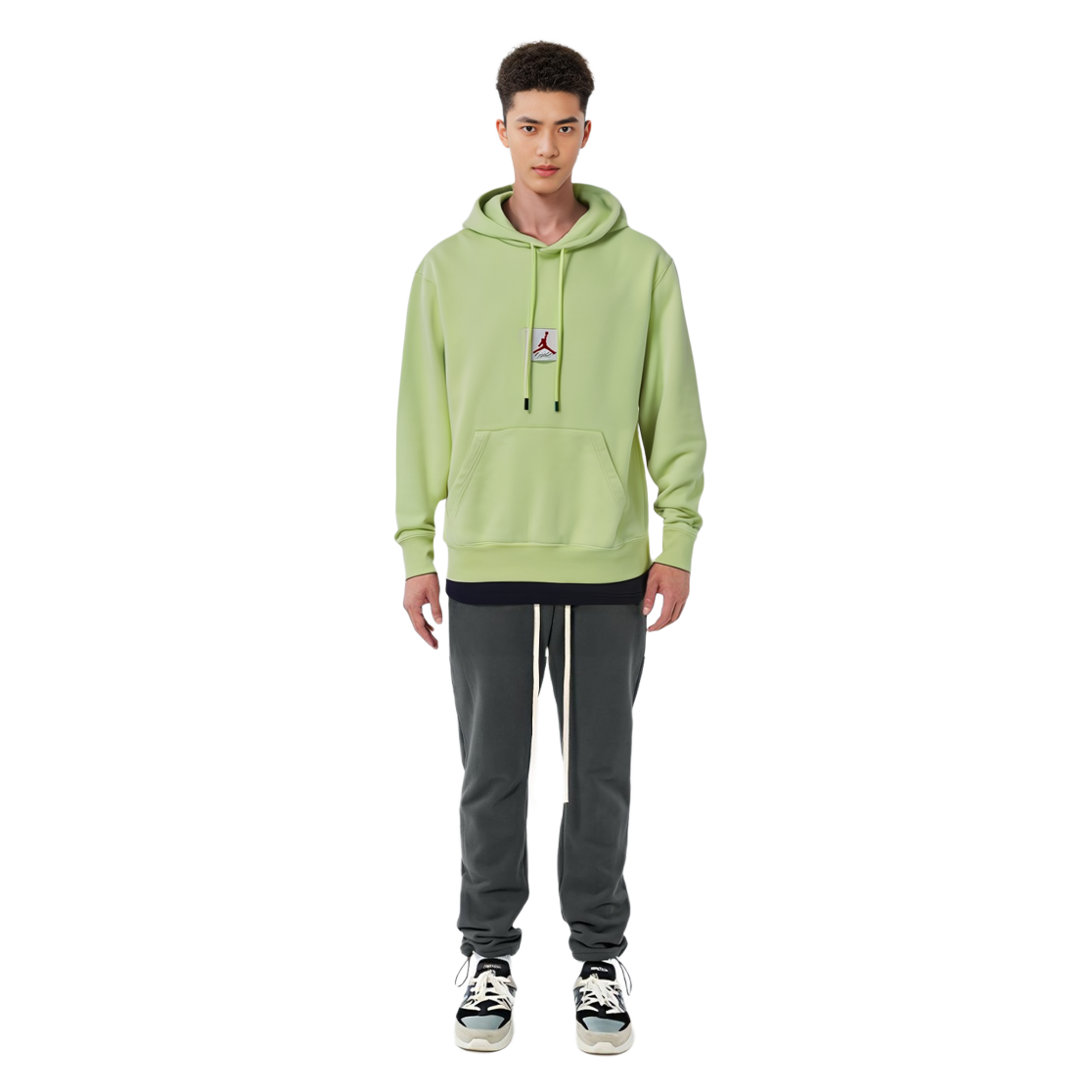 Jordan Flight Fleece Pullover Hoodie Light Green CK6469-701 圖 7