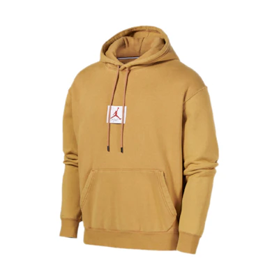 Jordan Flight Fleece Pullover Hoodie Wheat Color Casual Sportswear CK6469-290