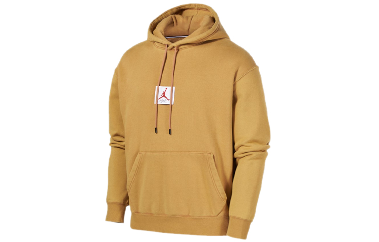 Jordan Flight Fleece Pullover Hoodie Wheat Color Casual Sportswear CK6469-290 圖 2