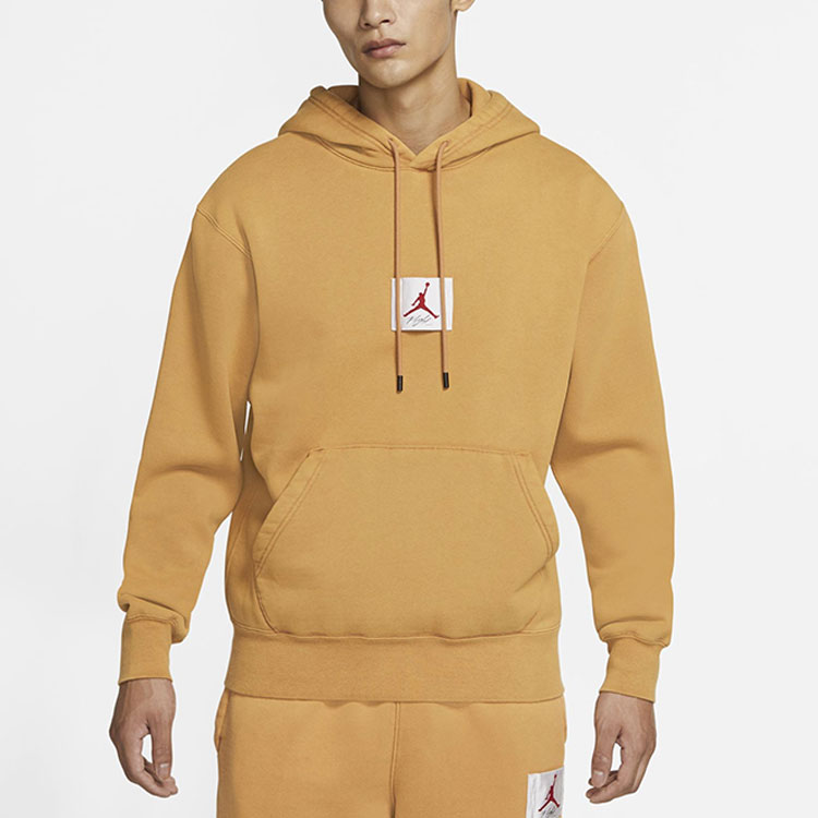 Jordan Flight Fleece Pullover Hoodie Wheat Color Casual Sportswear CK6469-290 圖 5