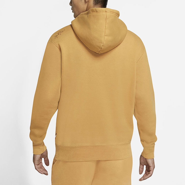 Jordan Flight Fleece Pullover Hoodie Wheat Color Casual Sportswear CK6469-290 圖 6