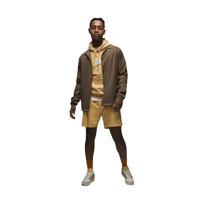 Jordan Flight Fleet Solid Logo Patch Sweatshirt Gold () DQ7338-251
