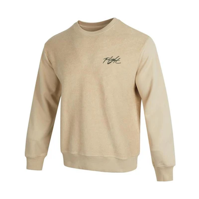 Jordan Flight Graphic Crewneck Sweatshirt Beige Long Sleeve DV1620-206