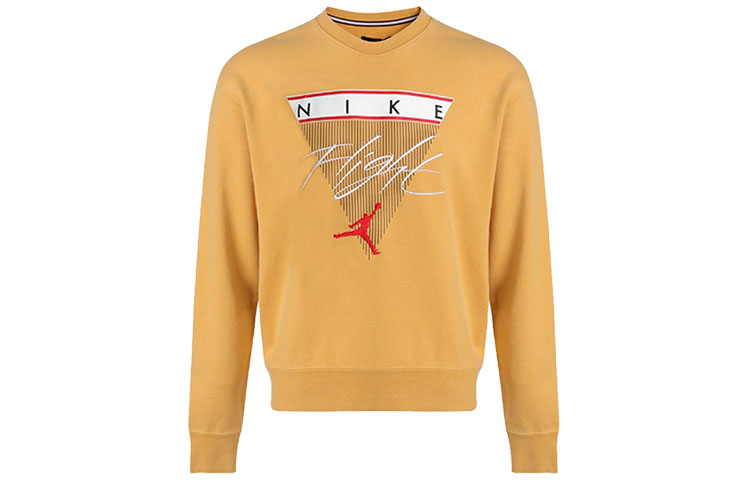 Jordan Flight Graphic Crewneck Sweatshirt Yellow () CZ6096-275
