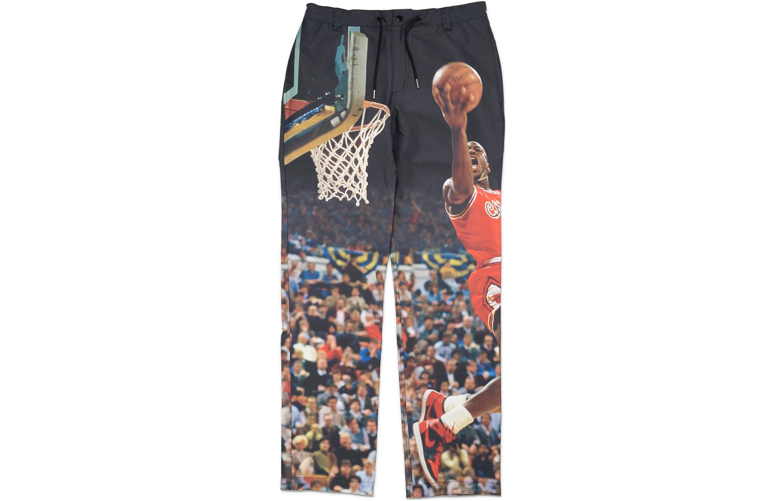 Jordan Flight Graphic Print Drawstring Straight-Leg Pants Multicolor Men. DJ0182-010 圖 2