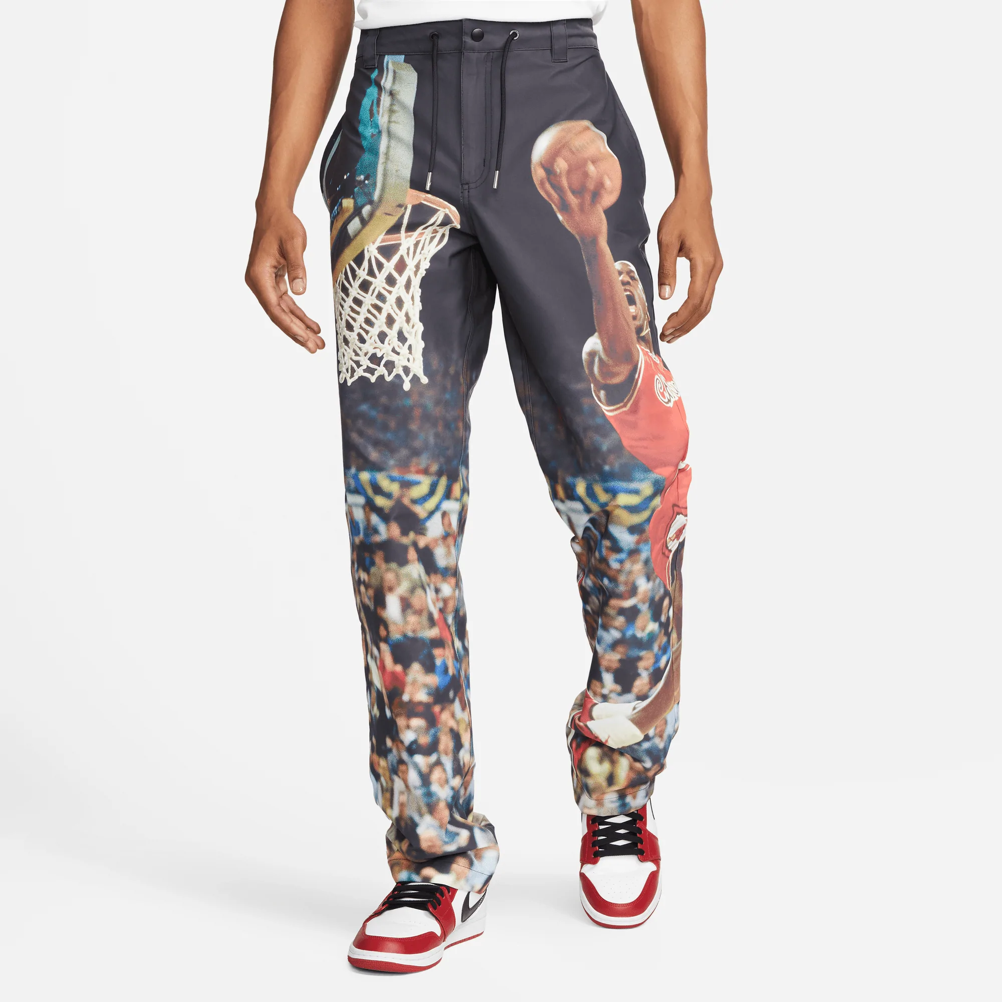 Jordan Flight Graphic Print Drawstring Straight-Leg Pants Multicolor Men. DJ0182-010 圖 4