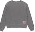 Lookbook Jordan Flight Heritage Fleece Crew Sweatshirt Embroidered Logo Dark Grey DO2308-010