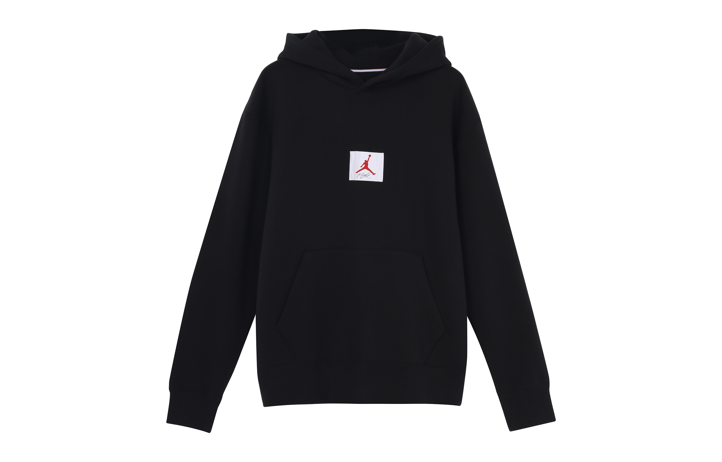 Jordan Flight Logo Black Pullover Hoodie with Fleece-lined Casual Design CZ8261-010 圖 2