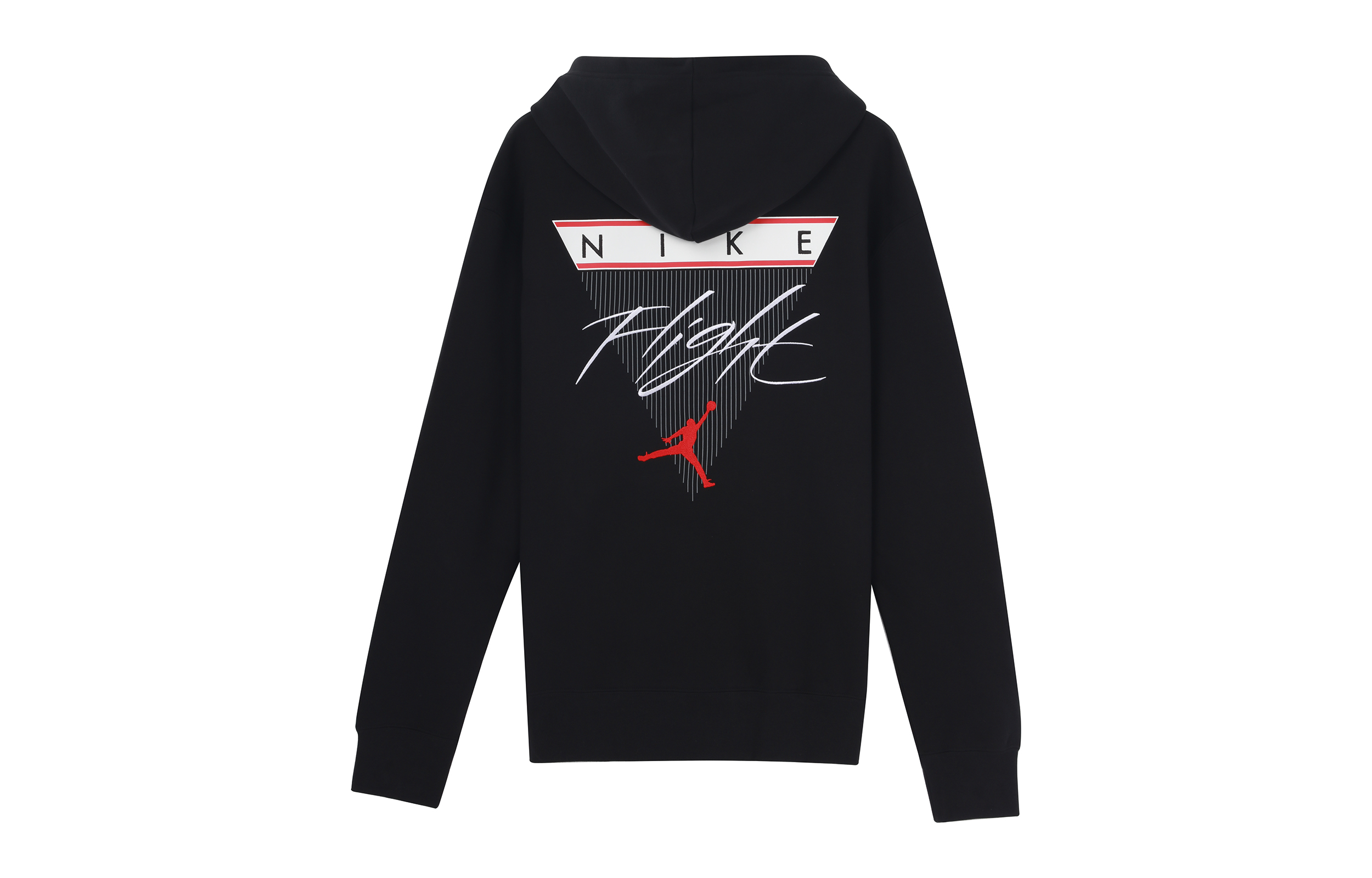 Jordan Flight Logo Black Pullover Hoodie with Fleece-lined Casual Design CZ8261-010 圖 3