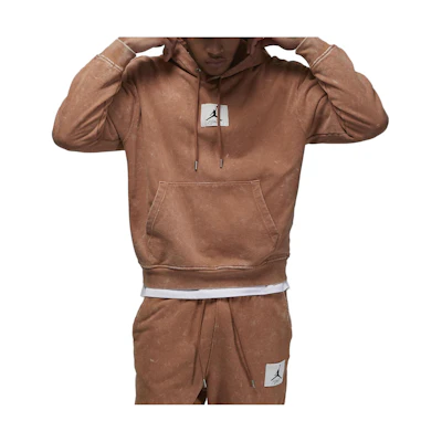 Jordan Flight Logo Hoodie Clay Color Casual Loose Fit Long Sleeve DR3087-215