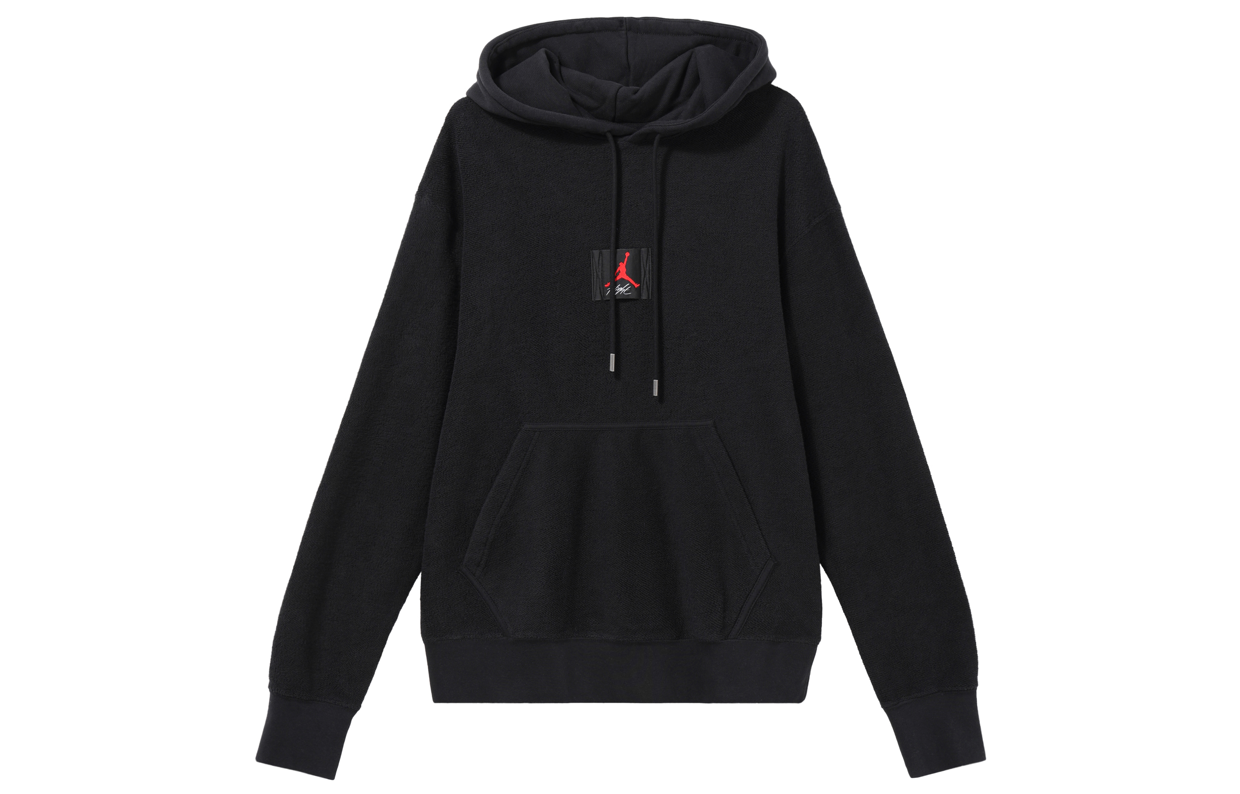 Jordan Flight Logo Printed Woven Pullover Hoodie Black CZ1206-010 圖 2