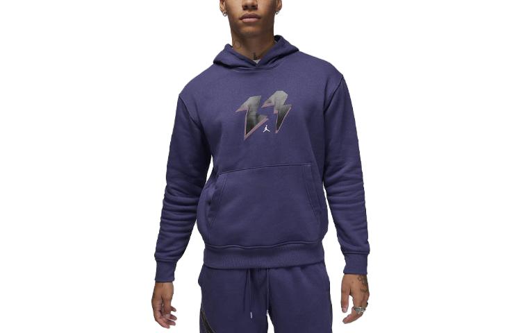 Jordan Flight MVP Alphabet Print Hoodie Purple () FB7021-502