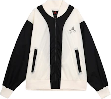 Jordan Flight MVP Colorblock Logo Printed Jacket Sail White Menswear FB7033-133 Jordan Flight MVP Colorblock Logo Printed Jacket Sail White Menswear FB7033-133