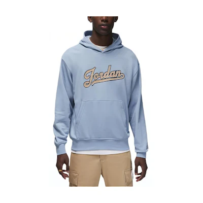 Jordan Flight MVP Embroidered Hoodie Loose Fit Blue Grey FN4613-436