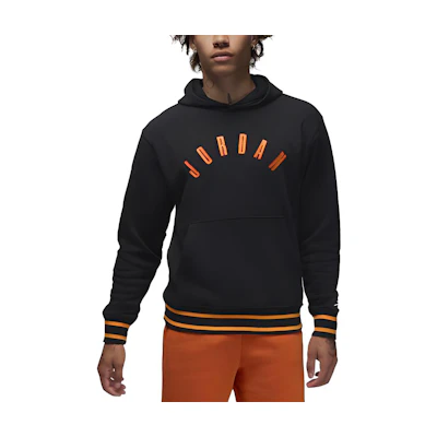 Jordan Flight MVP Embroidered Logo Hoodie Black FB6996-010