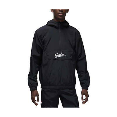 Jordan Flight MVP Embroidered Logo Pullover Hoodie Jacket Black () FN6348-010