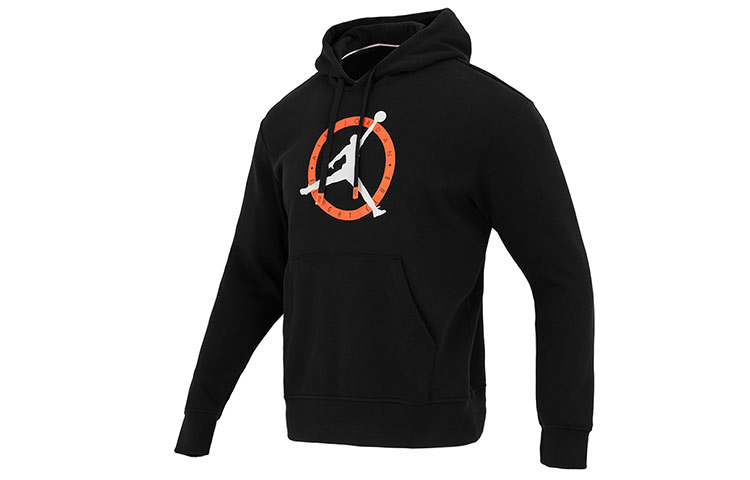 Jordan Flight MVP Graphic Pullover Hoodie Black Mens Casual Sportswear FB7051-010