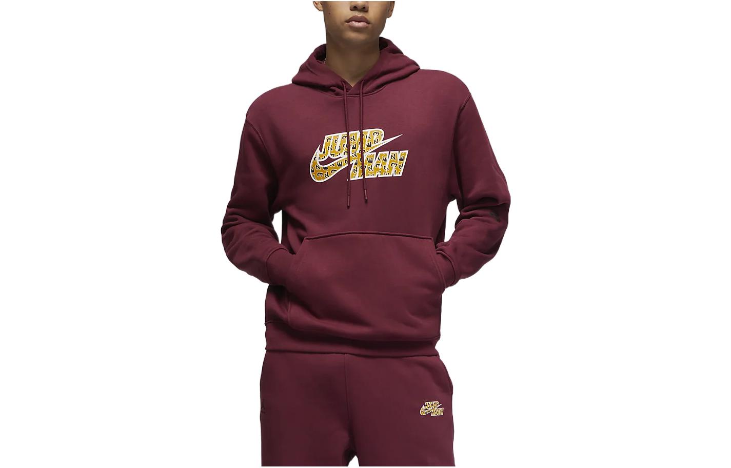 Jordan Flight MVP Jumpman Pullover Hoodie Red Mens DQ8037-680