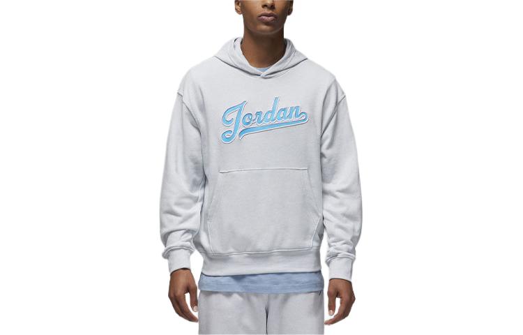 Jordan Flight MVP Letter Embroidered Loose Fit Hoodie Retro White Gold FN4613-043