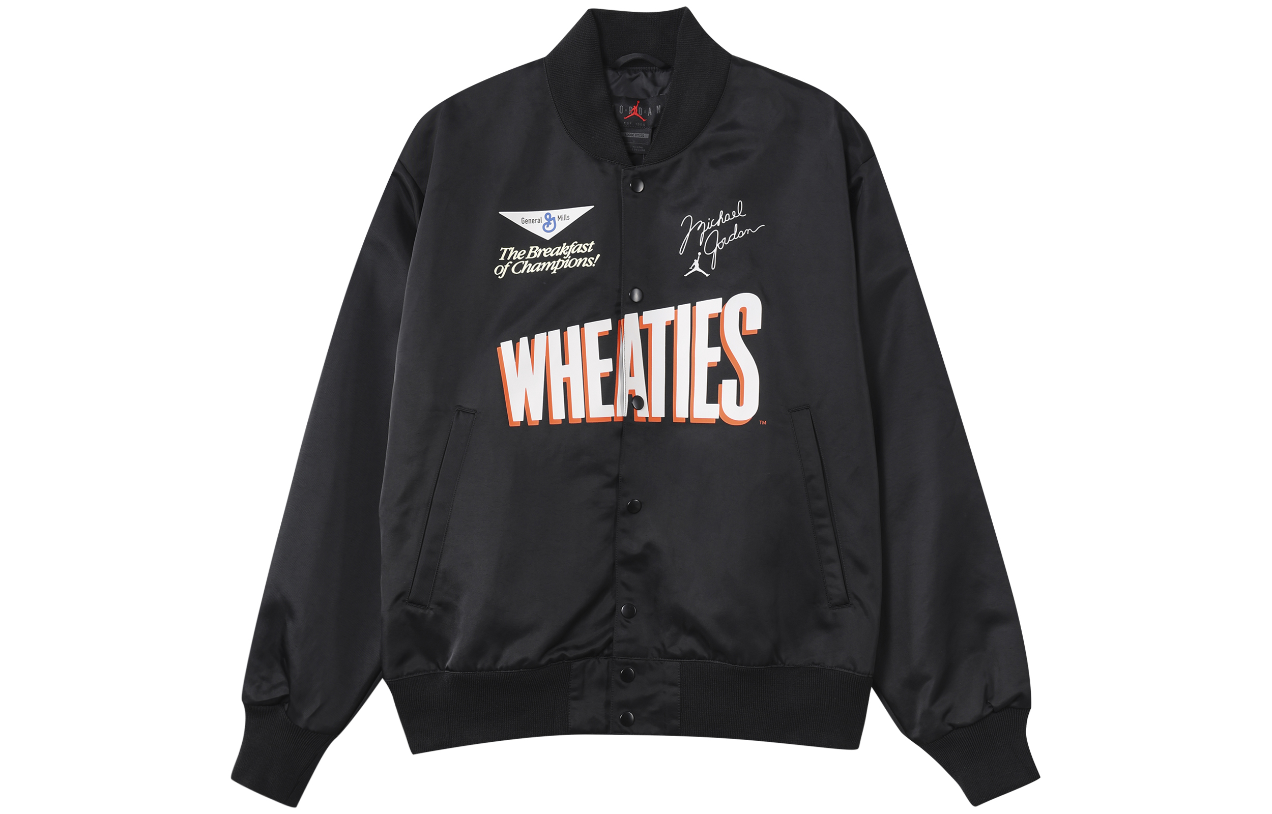 Jordan Flight MVP Letter Print Black Casual Jacket . DV7579-010