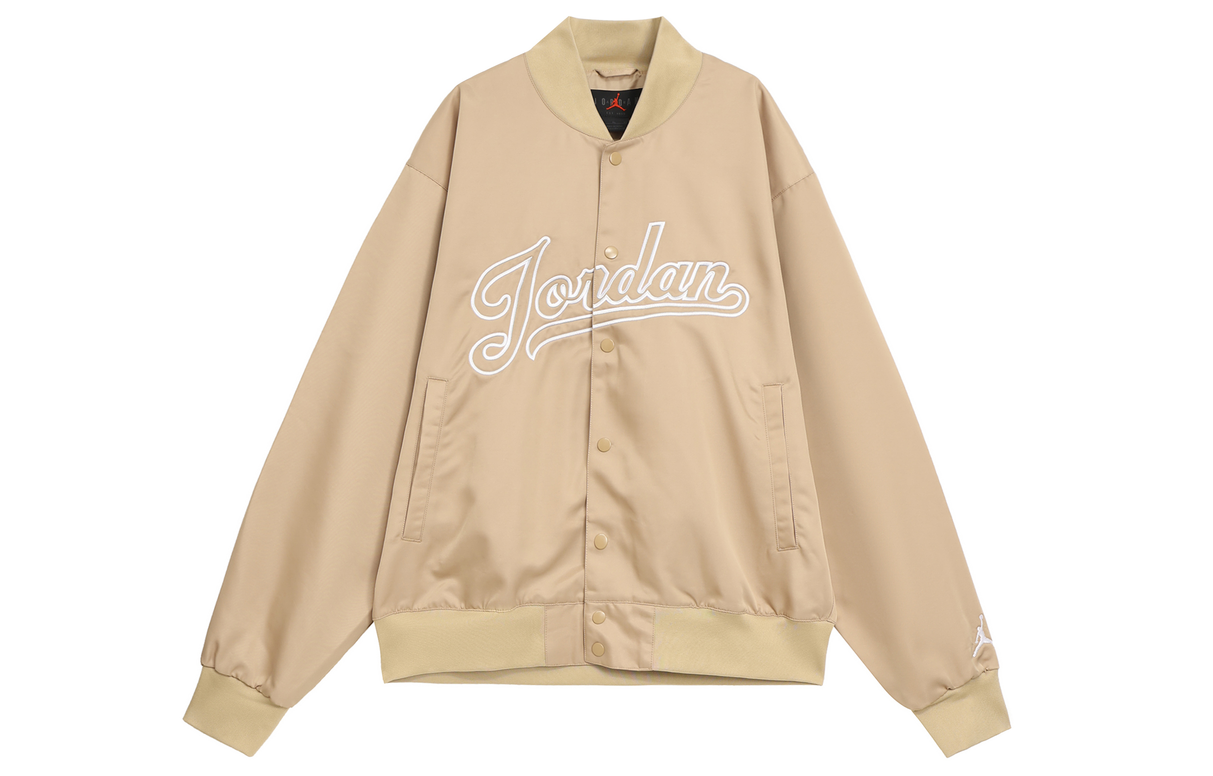 Jordan Flight MVP Letter Print Casual Long-Sleeve Jacket Khaki () FN4660-244
