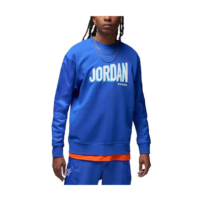 Jordan Flight MVP Logo Crewneck Sweatshirt Blue () DV7588-480