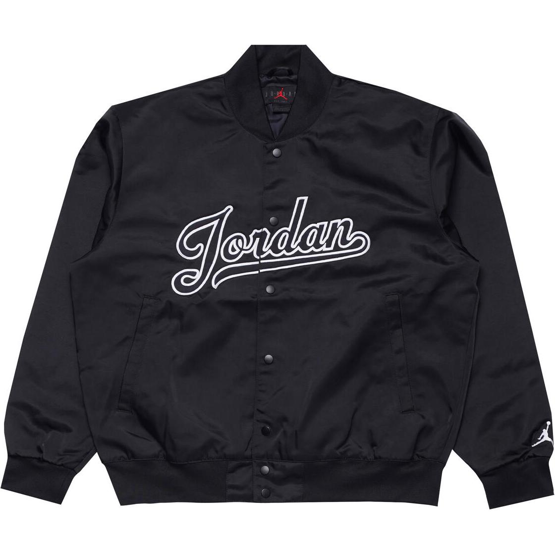 Jordan Flight MVP Logo Embroidered Casual Jacket Black FN4659-010