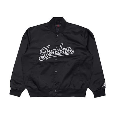 Jordan Flight MVP Logo Embroidered Casual Jacket Black FN4659-010