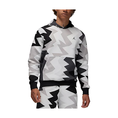 Jordan Flight MVP Logo Embroidered Colorblock Hoodie Black () FB7014-133