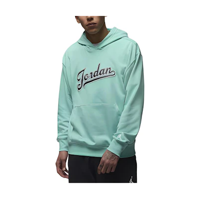Jordan Flight MVP Logo Embroidered Fleece Hoodie Jade Green FN4613-349