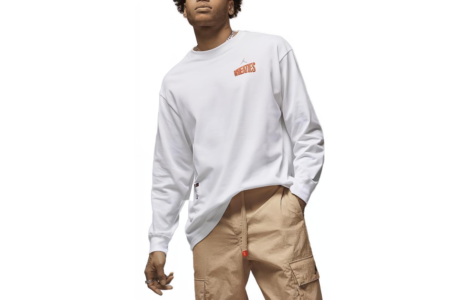 Jordan Flight MVP Logo Graphic Crewneck Sweatshirt White DV8428-100