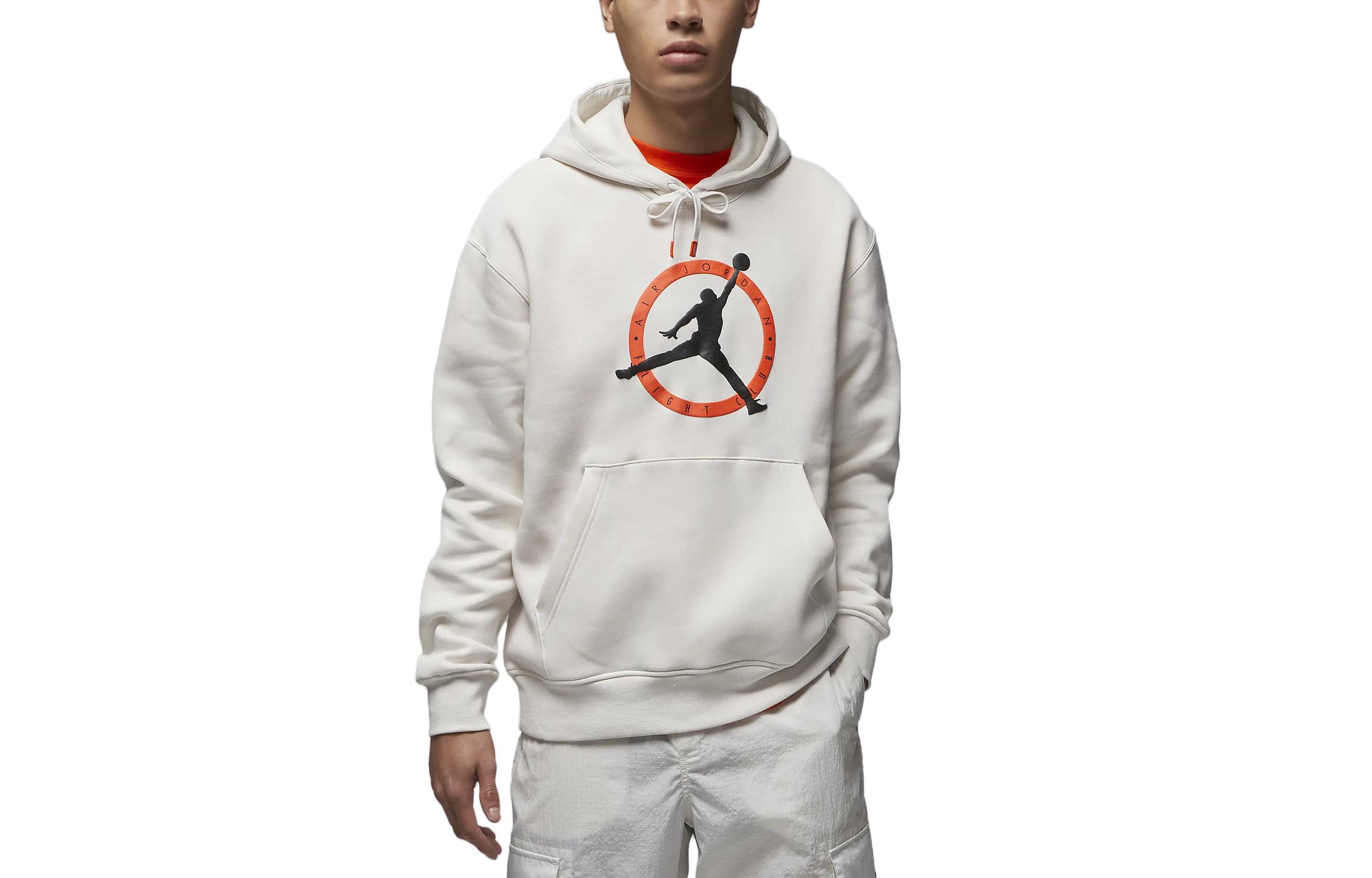 Jordan Flight MVP Logo Graphic Loose Hoodie Phantom White FB7050-030