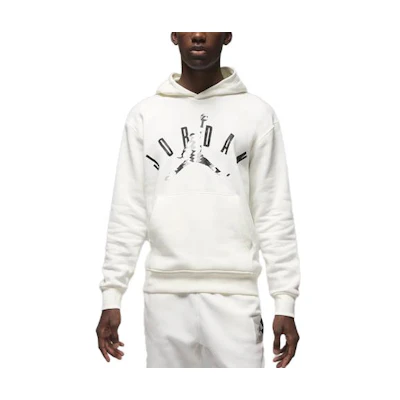 Jordan Flight MVP Logo Hoodie White Pullover Sweatshirt FD7415-133