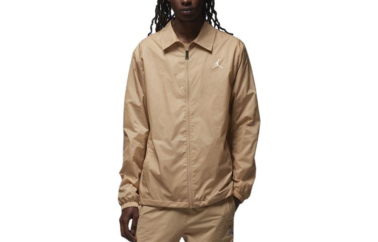 Jordan Flight MVP Logo Letter Print Casual Jacket Khaki - FD7423-200