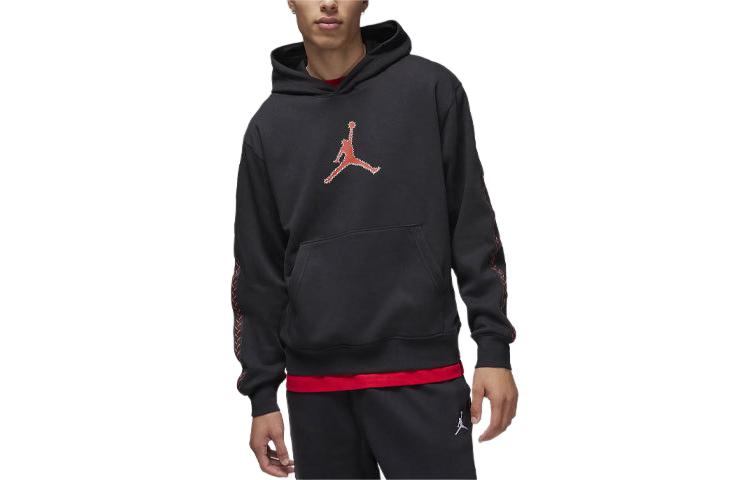 Jordan Flight MVP Logo Patchwork Hoodie Black () FN6352-010