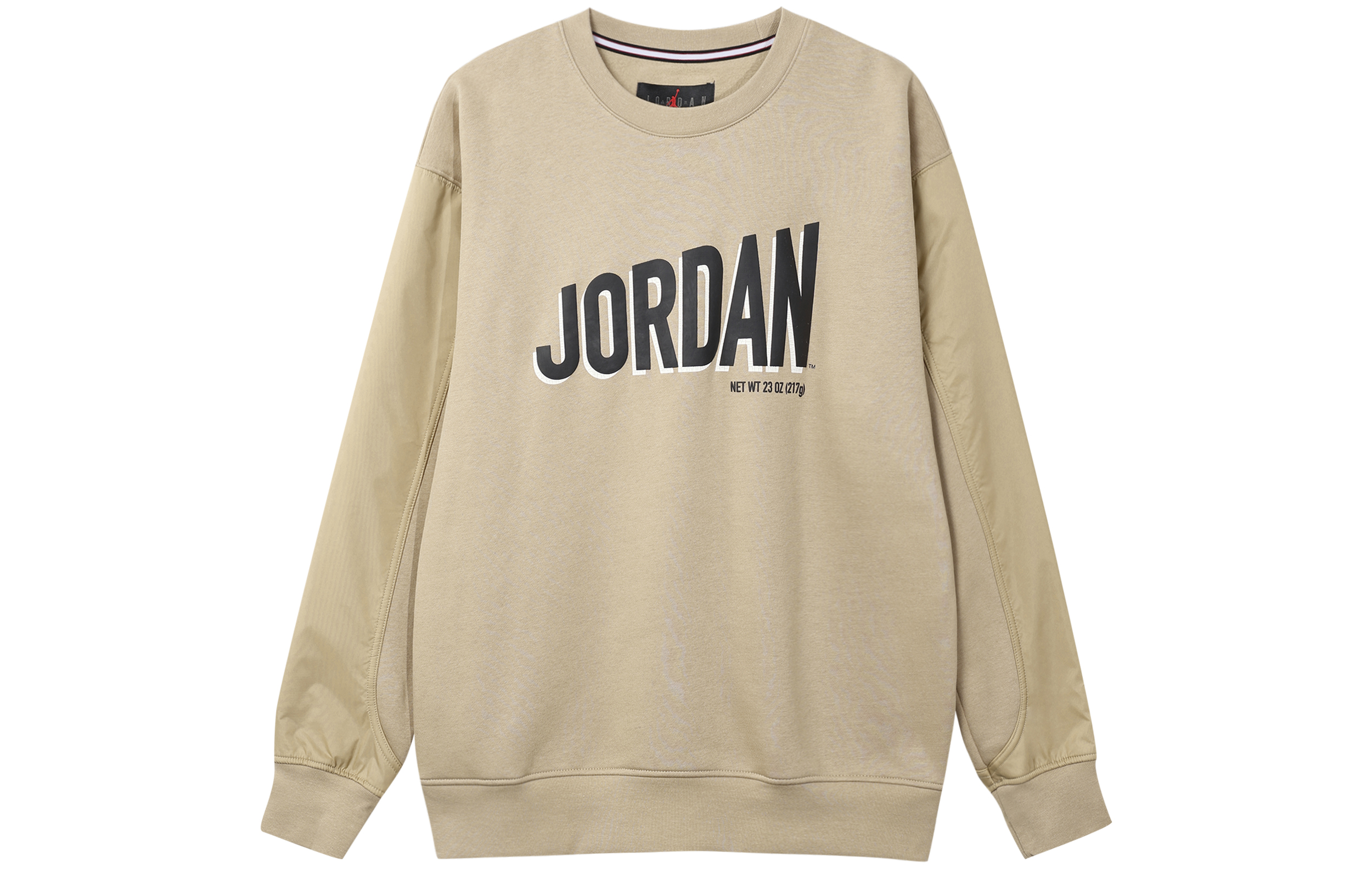 Jordan Flight MVP Logo Print Fleece Sweatshirt Desert Yellow DV7589-277