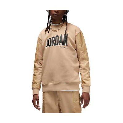 Jordan Flight MVP Logo Print Hoodie Khaki - DV7588-277