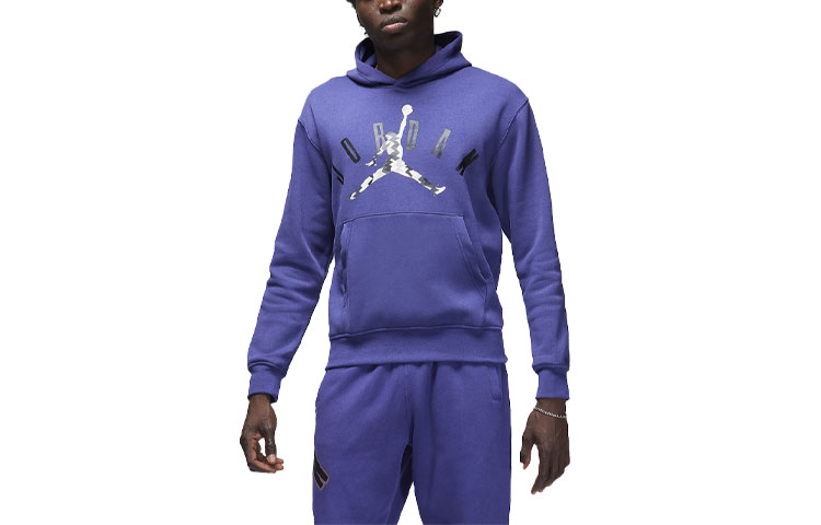 Jordan Flight MVP Logo Print Hoodie Purple () FD7415-502