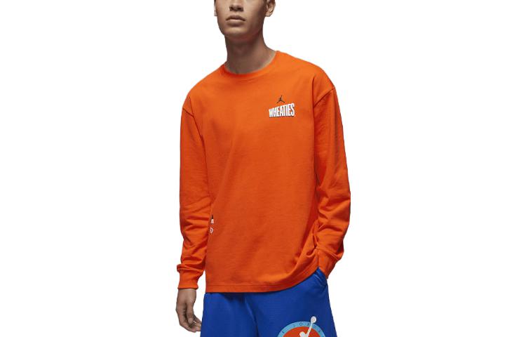 Jordan Flight MVP Logo Print Loose Fit Sweatshirt Orange () DV8428-817