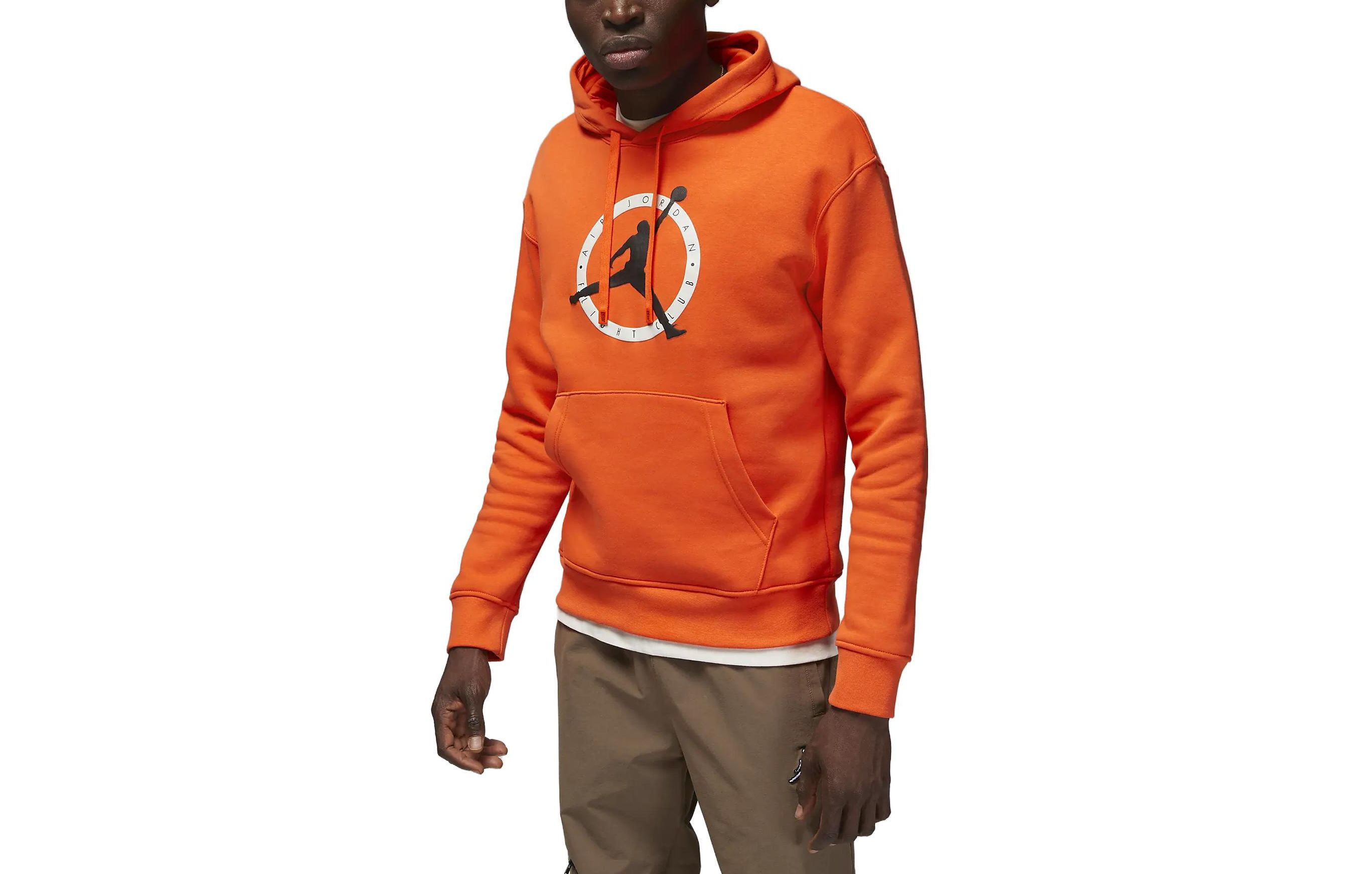 Jordan Flight MVP Logo Print Oversized Hoodie Orange () FB7050-817