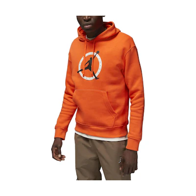 Jordan Flight MVP Logo Print Oversized Hoodie Orange () FB7050-817