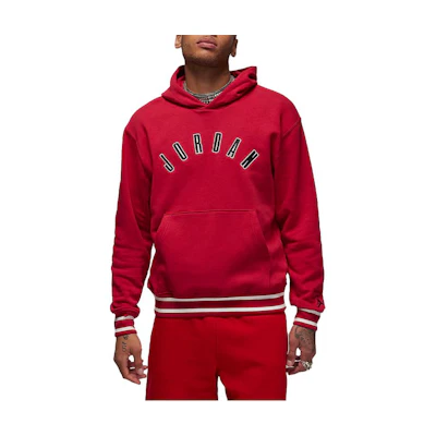 Jordan Flight MVP Logo Printed Hoodie Red FB6996-619