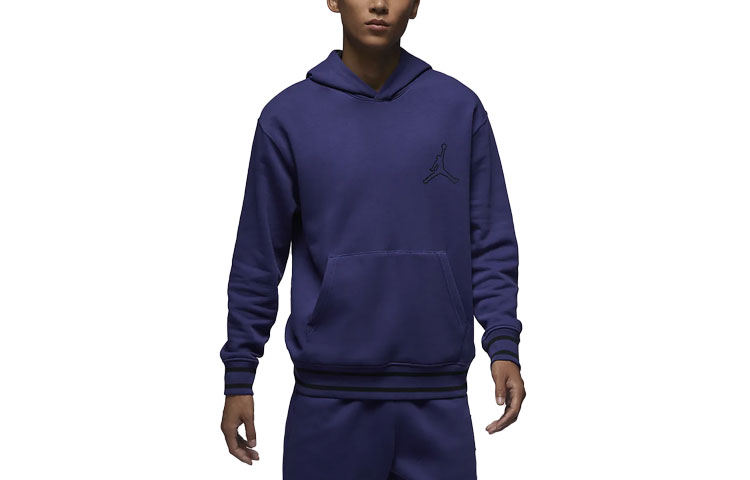 Jordan Flight MVP Logo Printed Purple Hoodie Casual Pullover FD7403-502
