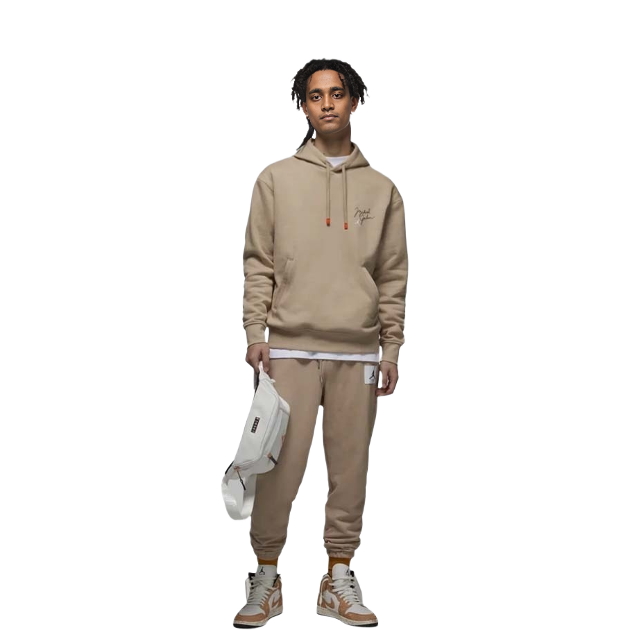 Shop Jordan Flight MVP Pullover Hoodie Desert Yellow for Men DV7577-254