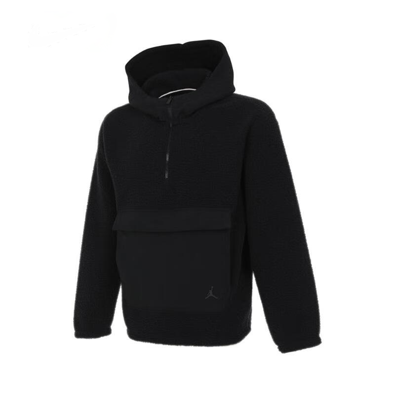 Order Jordan Flight Sherpa Half-Zip Hoodie Black - Stylish, Soft, and Comfortable FV7453-010
