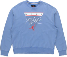 Jordan Flight Signal Blue Crewneck Sweatshirt for Men CZ6096-403 Jordan Flight Signal Blue Crewneck Sweatshirt for Men CZ6096-403