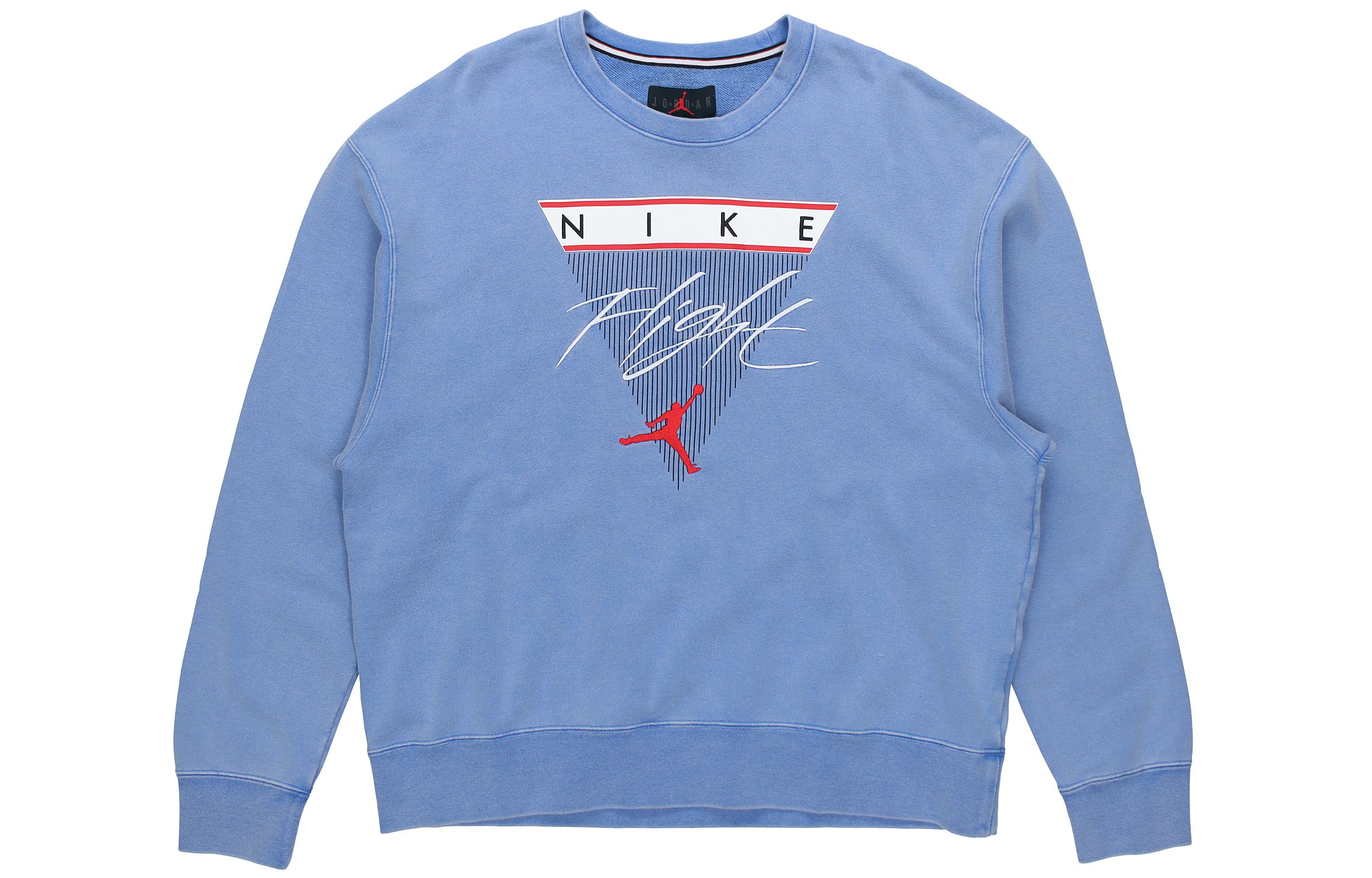 Order Jordan Flight Signal Blue Crewneck Sweatshirt Lelaki CZ6096-403